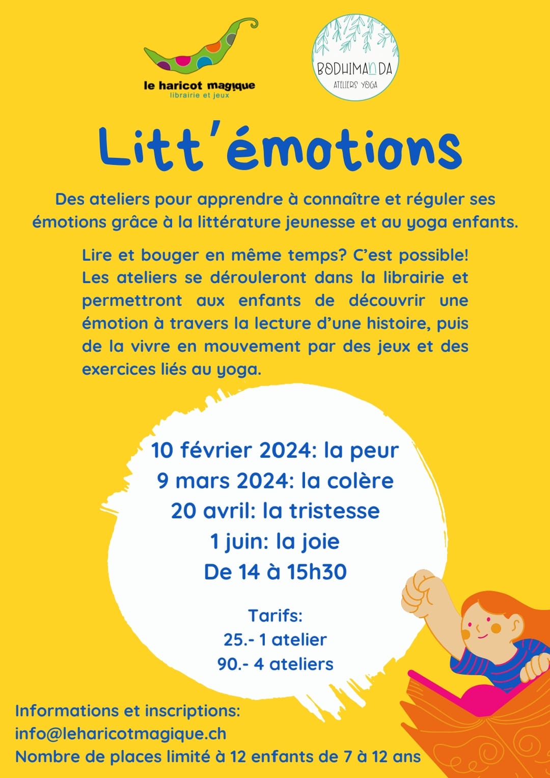 Litt'émotions - Ateliers yoga-émotions-lecture