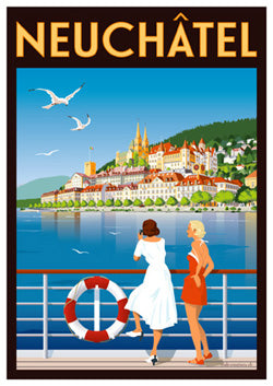 Carte postale de Neuchâtel