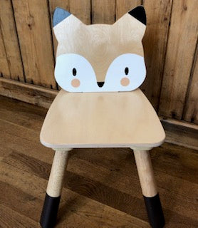 Chaise pour enfant renard en bois H52.5cm - RETIF