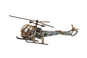 Hélicoptère en bois à assembler